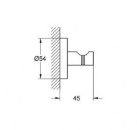 MEDIDAS GROHE 40364001 ESSENTIALS PERCHA
